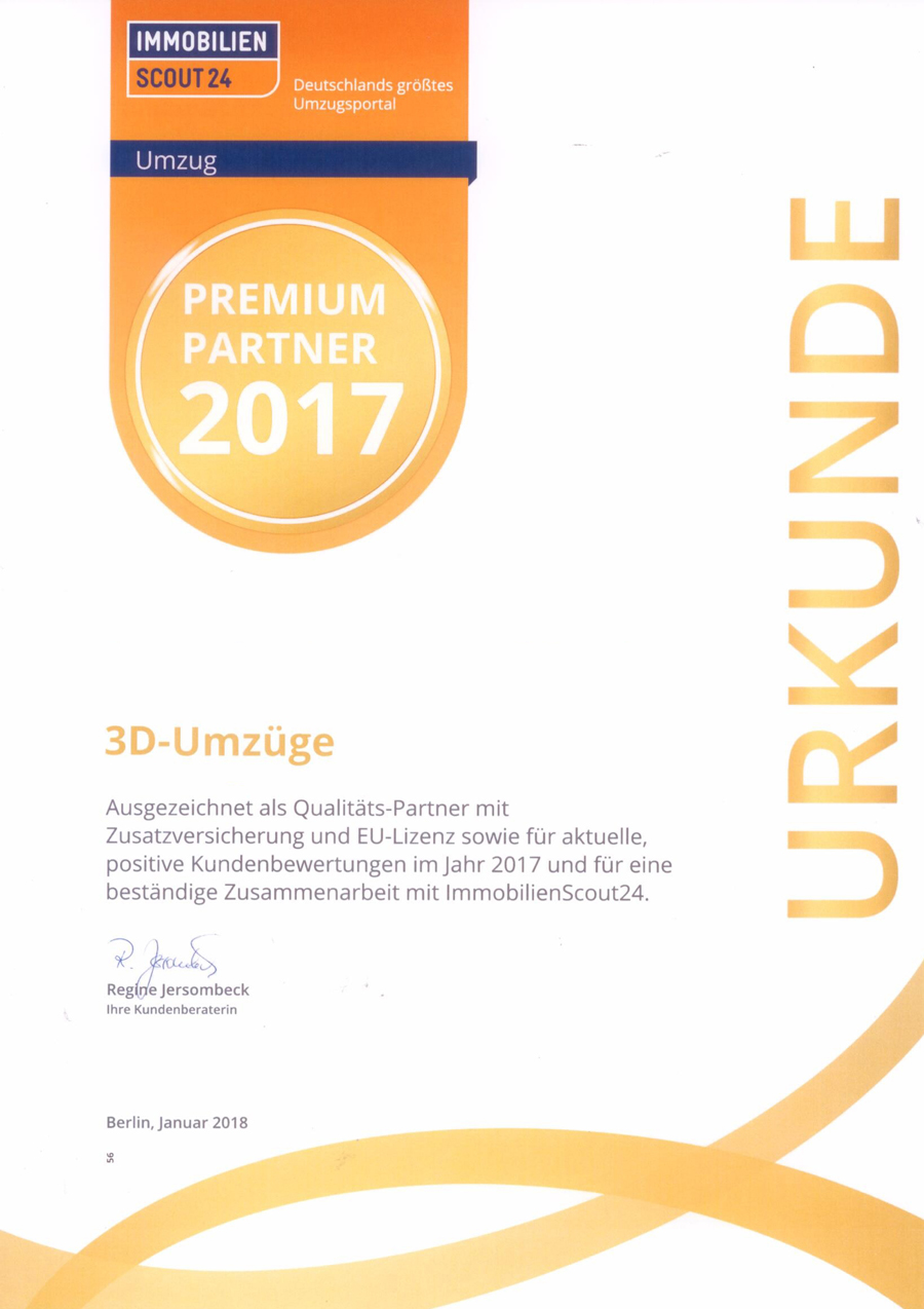 3D-Umzüge in Augsburg: Ausgezeichnet als Qualitätspartner mit Zusatzversicherung und EU-Lizenz.